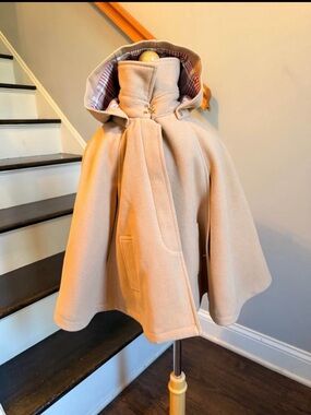 Girls' Hooded Cape Coat